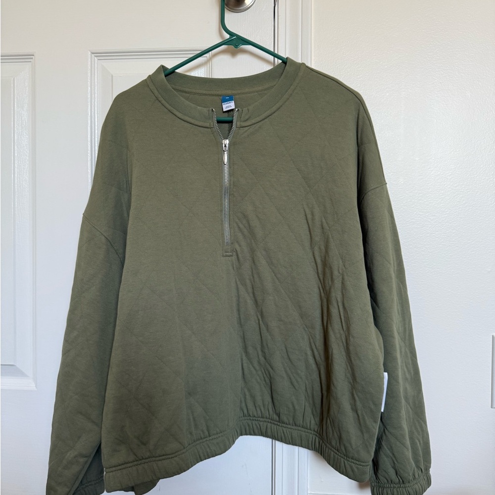 Old Navy Green Crew Neck Sweater Relaxed Fit